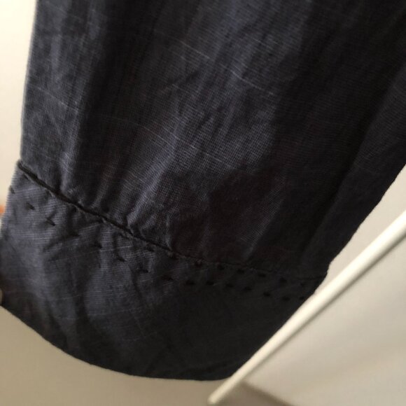 METHOD MENS BUTTON UP LONG SLEEVE 100% COTTON  STITCHING DETAILS LIGHTWEIGHT XXL - Picture 7 of 7